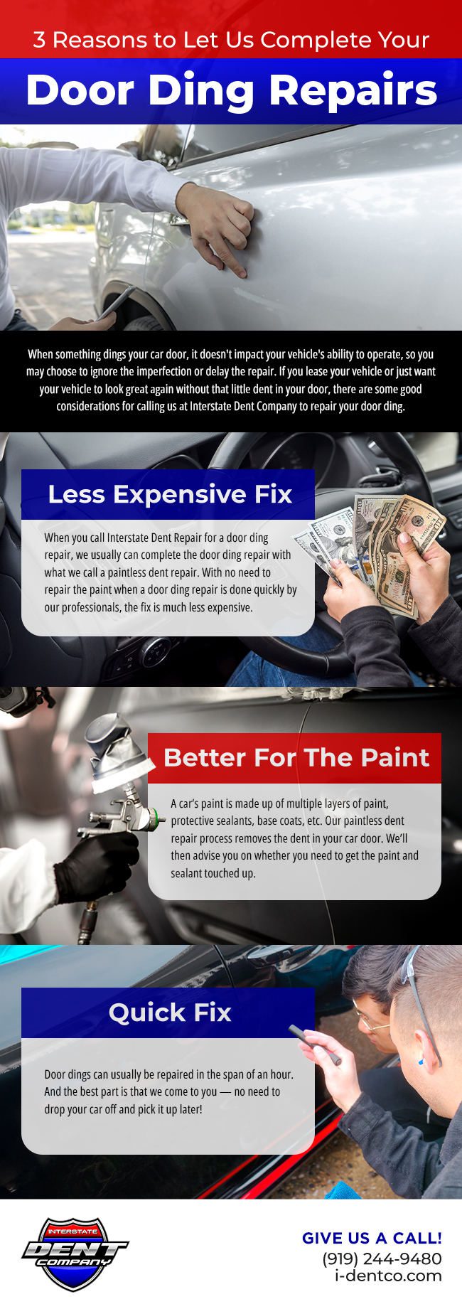 3 Reasons to Let Us Complete Your Door Ding Repairs