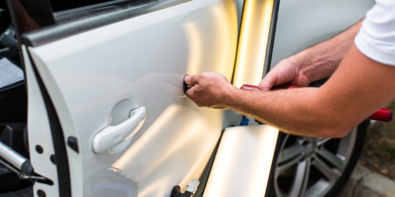 Paintless dent repair is one of the most popular services